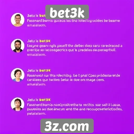Avaliações de usuários sobre o bet3k e suas funcionalidades